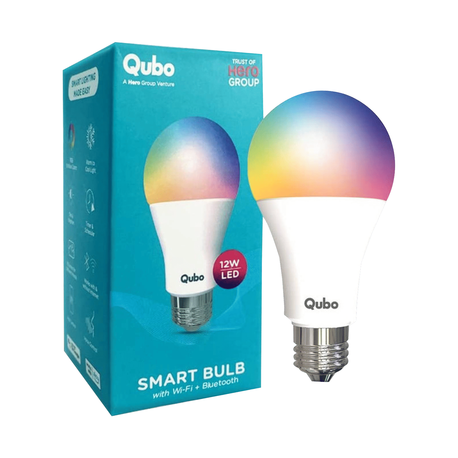 Qubo E27 12 Watts Electric Powered Smart Bulb (1200 Lumens, HLB10D1001, White)_2