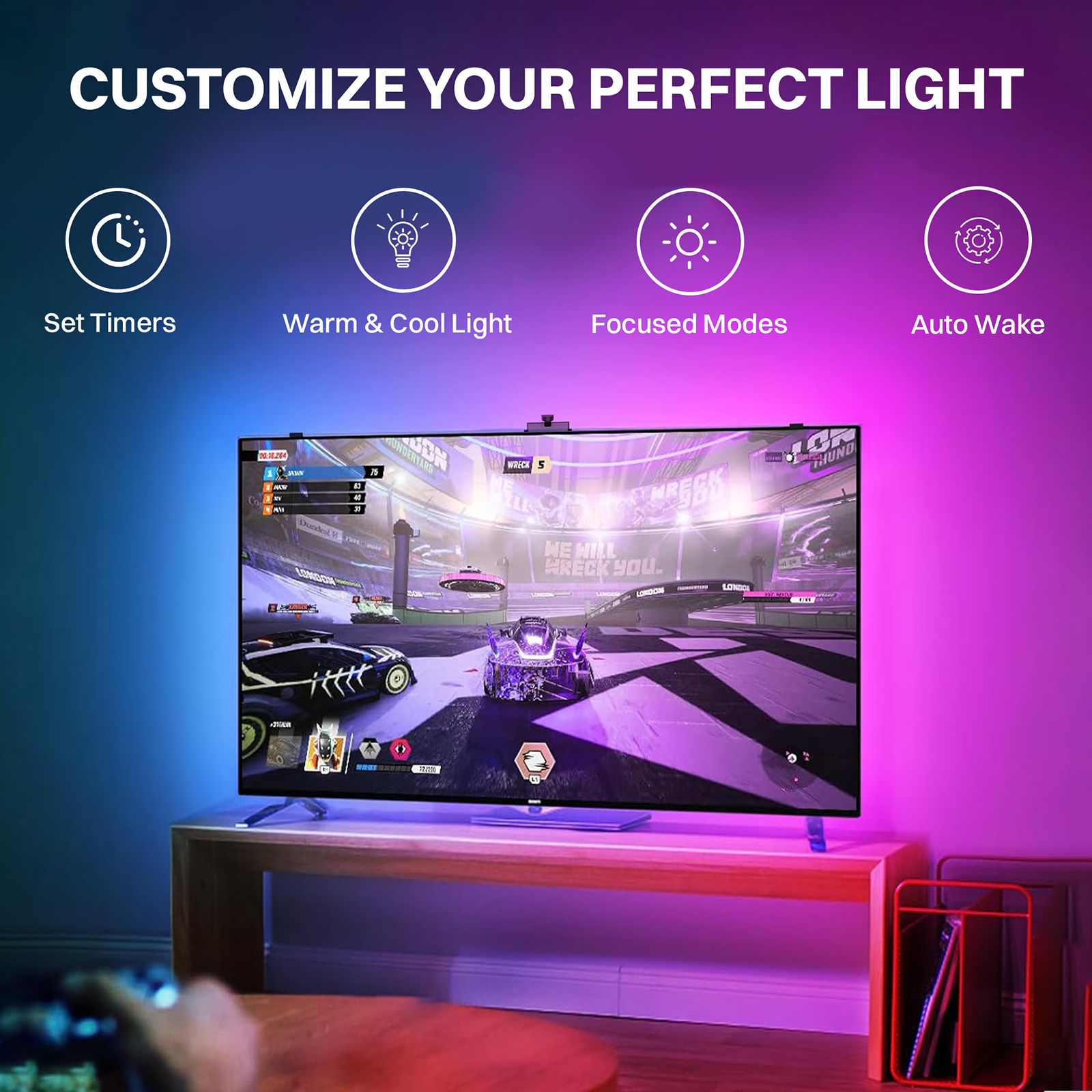 Croma 24 Watts RGB LED Smart Ambience Light (Alexa & Google Voice Assistant, CREL055ALX016501, White)_14