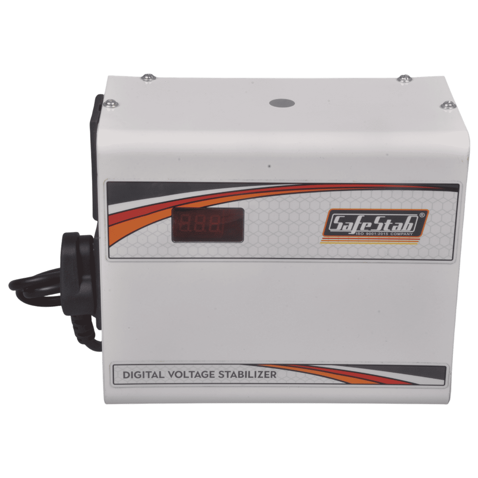 SafeStab Multi 100 3 Amps Voltage Stabilizer For 165cm (65") TV or 600 Liters Refrigerator (White) SafeStab Multi 100 3 Amps Voltage Stabilizer For 165cm (65") TV or 600 Liters Refrigerator (White)_1