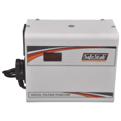SafeStab Multi 100 3 Amps Voltage Stabilizer For 165cm (65") TV or 600 Liters Refrigerator (White)
