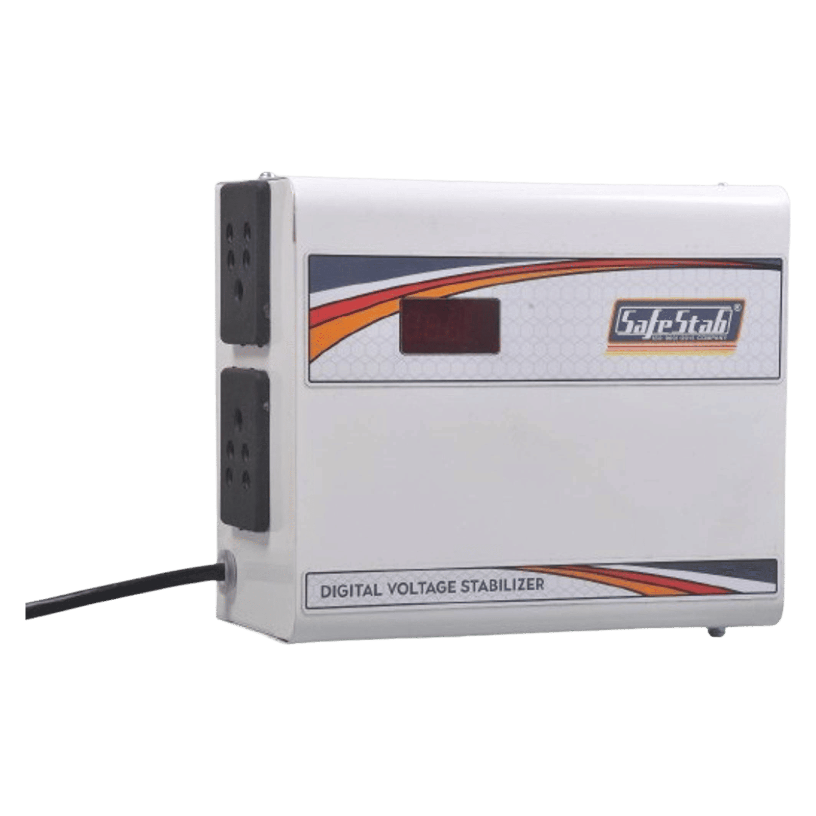 SafeStab Multi 100 3 Amps Voltage Stabilizer For 165cm (65") TV or 600 Liters Refrigerator (White) SafeStab Multi 100 3 Amps Voltage Stabilizer For 165cm (65") TV or 600 Liters Refrigerator (White)_6