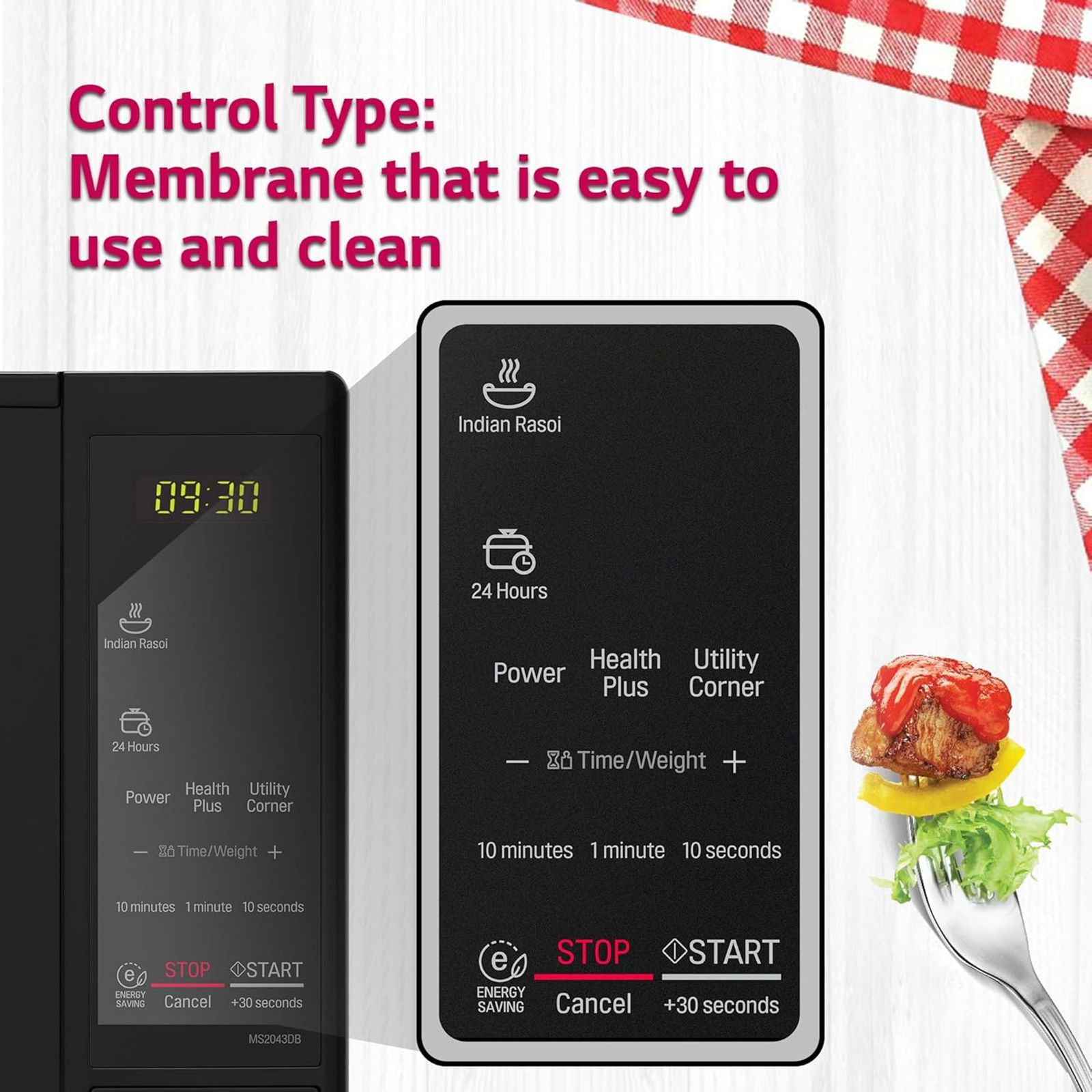 LG 20L Solo Microwave Oven with 44 Autocook Menus (MS2043DB.DB1QILN, Black)_16