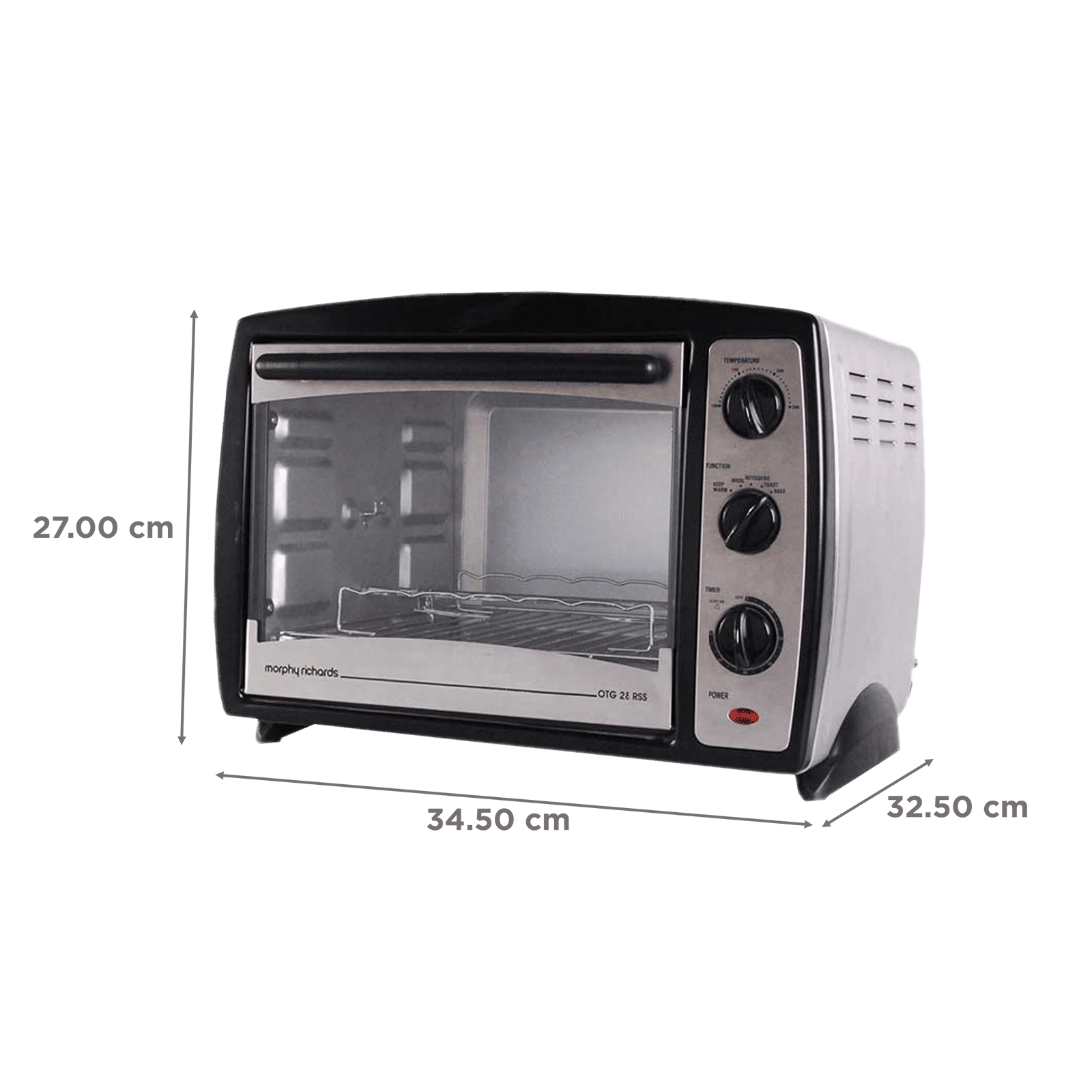 morphy richards 28RSS 28L Oven Toaster Grill with Motorized Rotisserie (Black)_2