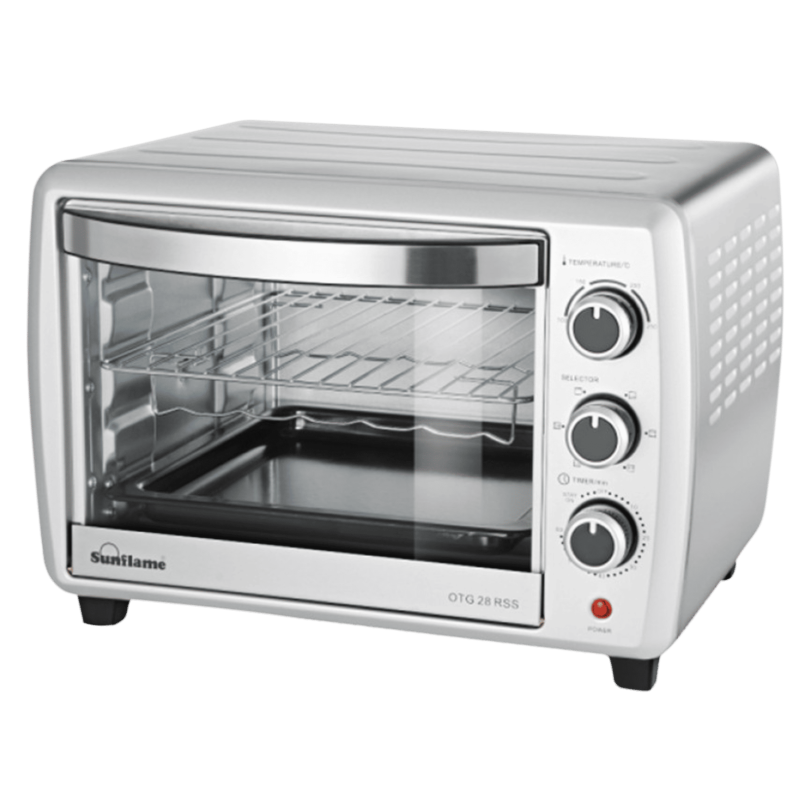 Sunflame 28 RSS 28L Oven Toaster Grill with Rotisserie Function (Stainless Steel) Sunflame 28 RSS 28L Oven Toaster Grill with Rotisserie Function (Stainless Steel)_1