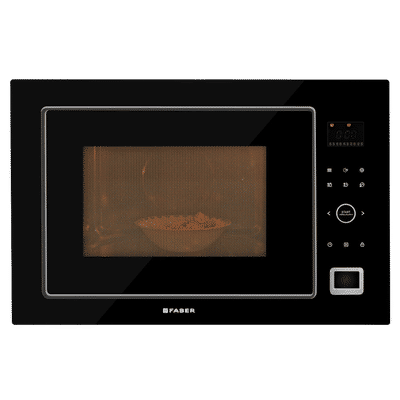 FABER FBIMWO GLB 32L 60cm Built-in Microwave with 10 Autocook Menus (FBIMWO 32L CGS BK, Black)