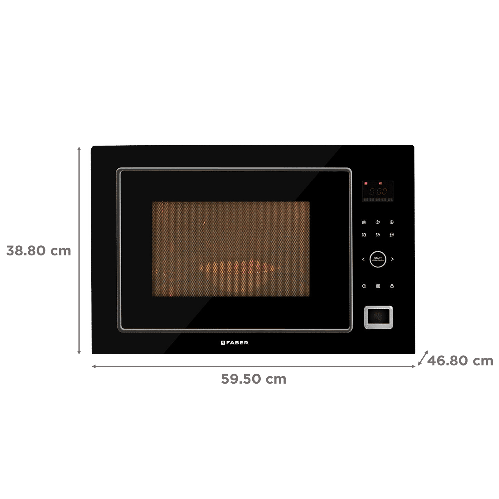 FABER FBIMWO GLB 32L 60cm Built-in Microwave with 10 Autocook Menus (FBIMWO 32L CGS BK, Black) FABER FBIMWO GLB 32L 60cm Built-in Microwave with 10 Autocook Menus (FBIMWO 32L CGS BK, Black)_2