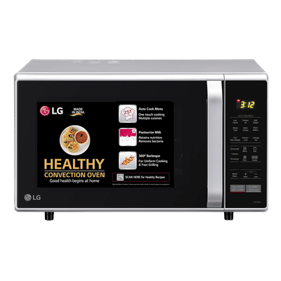 LG 28L Convection Microwave Oven with Diet Fry (MC2846SL, Silver)