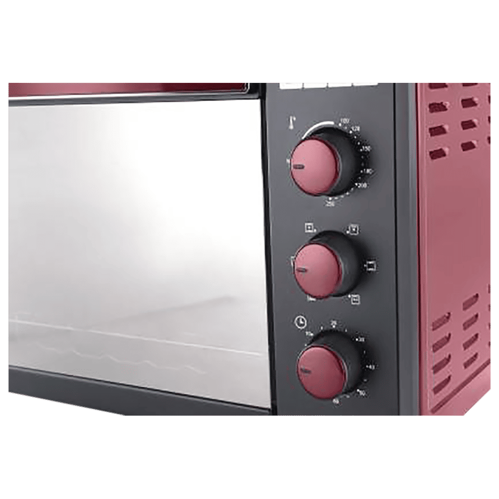 USHA 3635RC 35L Oven Toaster Grill with 360 Degree Convection Heating Technology (Wine/Matte Black)_17