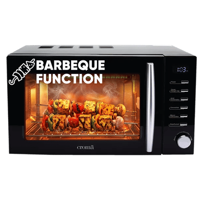 Croma 20L Convection Microwave Oven with 200 Autocook Menu (CRAM0193, Black)