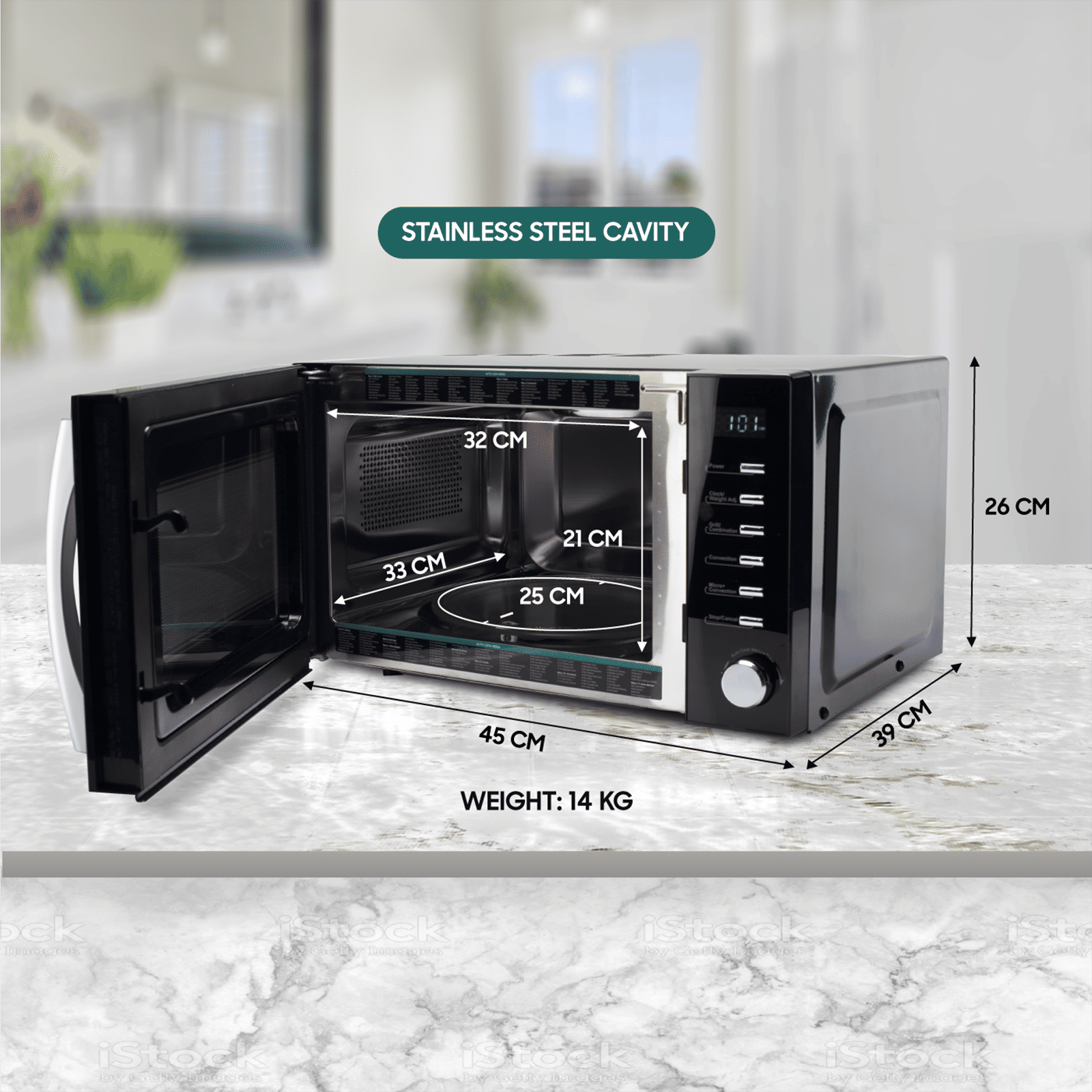 Croma 20L Convection Microwave Oven with 200 Autocook Menu (CRAM0193, Black)_10