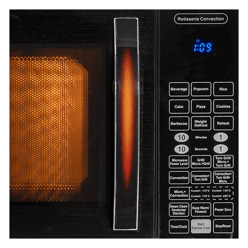IFB 30FRC2 30L Convection Microwave Oven with 101 Autocook Menus (Black Floral)_4