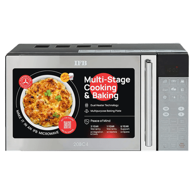 IFB 20L Convection Microwave Oven with 71 Autocook Menus (20BC4, Black)