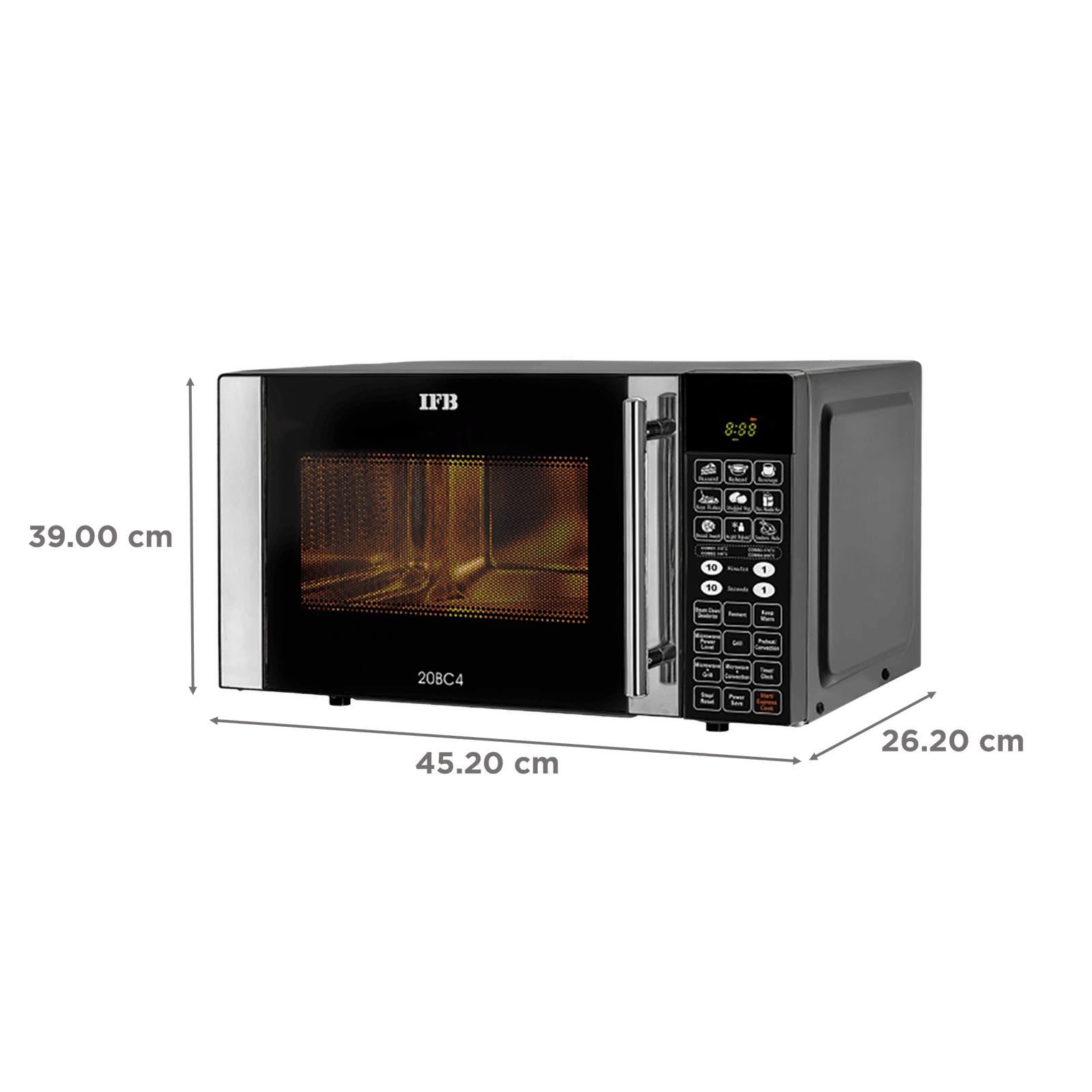 IFB 20L Convection Microwave Oven with 71 Autocook Menus (20BC4, Black) IFB 20L Convection Microwave Oven with 71 Autocook Menus (20BC4, Black)_2