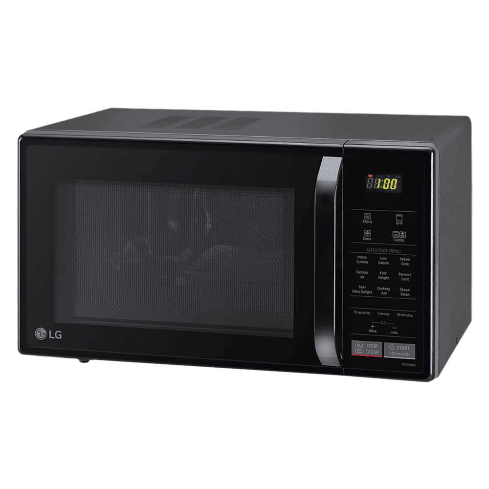 LG 21L Convection Microwave Oven with Intellowave Technology (Glossy Black)_7