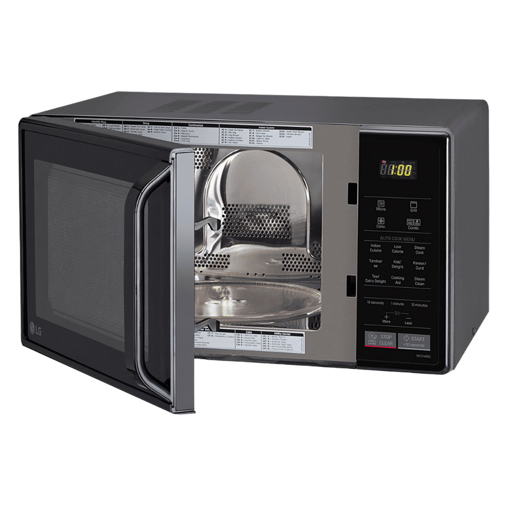 LG 21L Convection Microwave Oven with Intellowave Technology (Glossy Black)_8