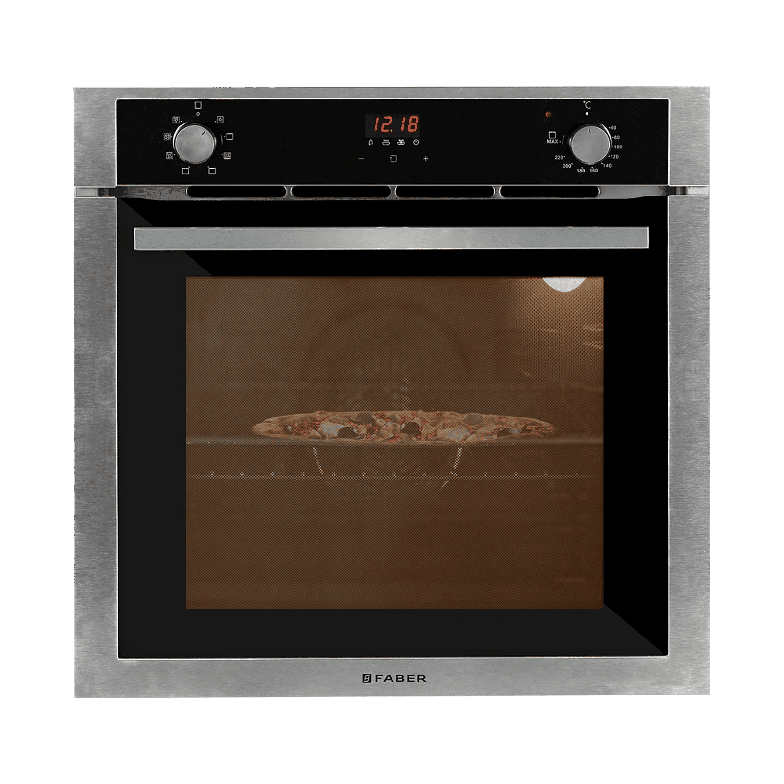 FABER FBIO 8F 80L 60cm Built-in Microwave with 4 Autocook Menus (FBIO 80L 8F, Black)_1