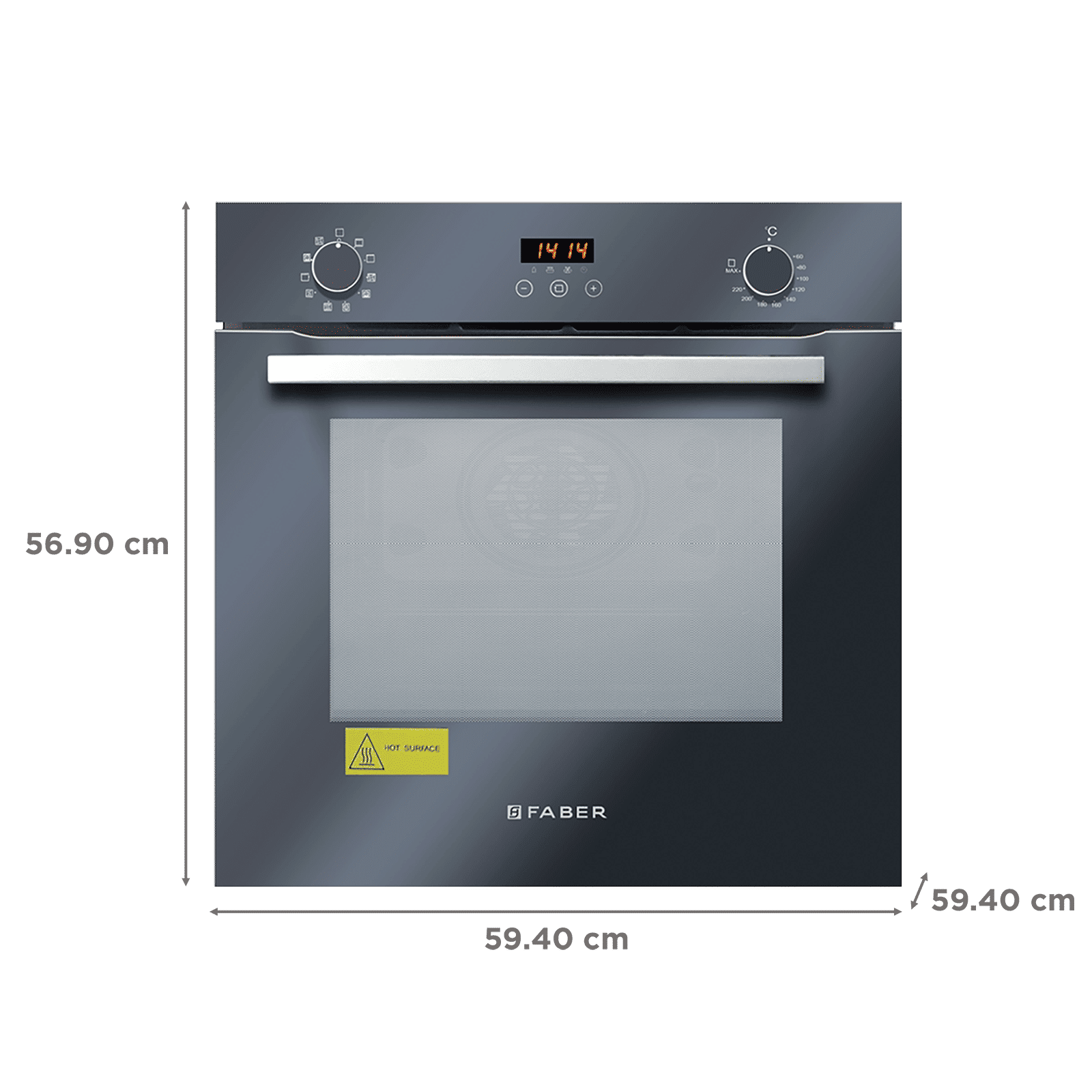 FABER FBIO 10F GLM 80L 60cm Built-in Microwave with Digital Display (FBIO 80L 10F GLM, Black)_2
