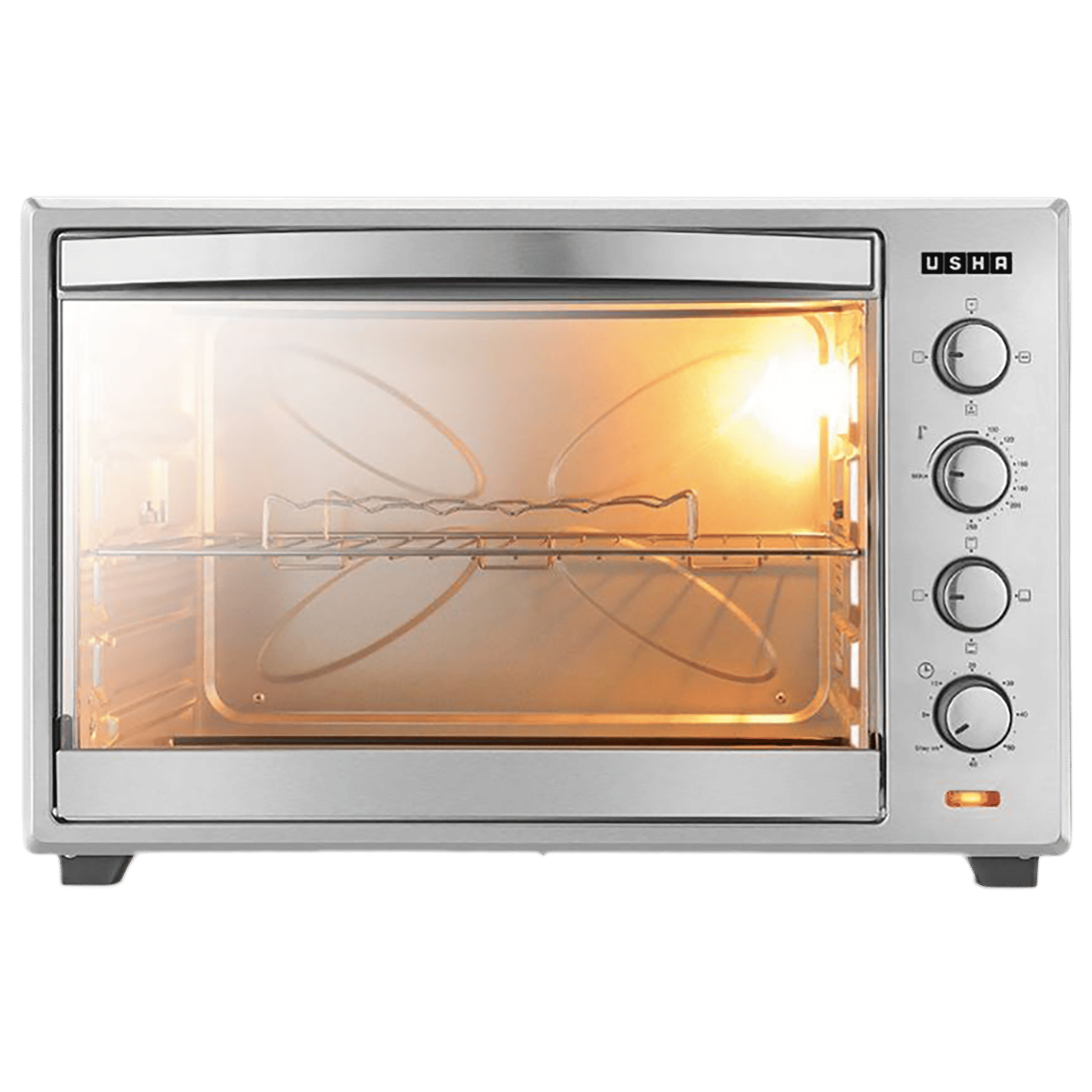 USHA 60L Oven Toaster Grill with Rotisserie Function (3760RCSS, Steel)_1
