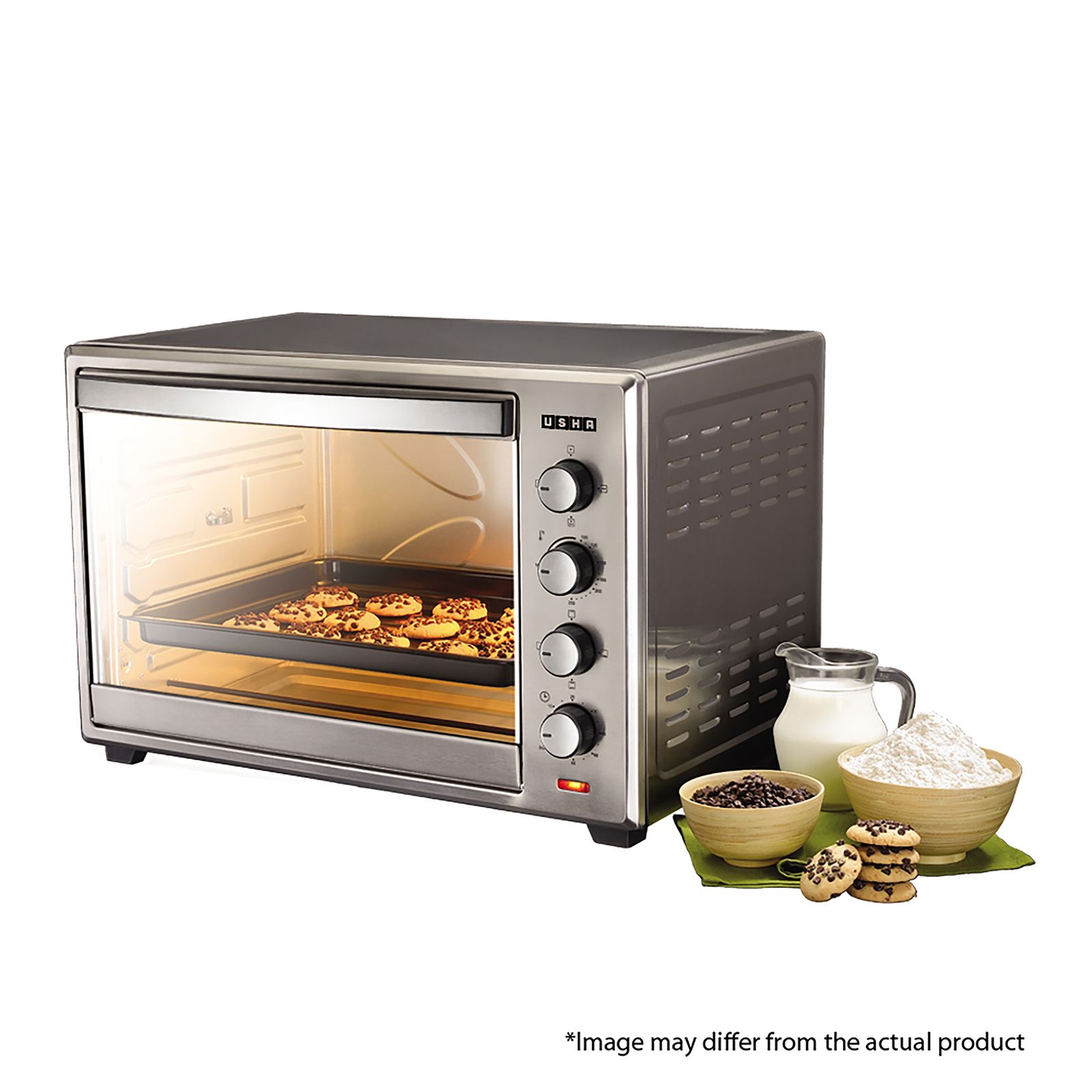USHA 60L Oven Toaster Grill with Rotisserie Function (3760RCSS, Steel)_5
