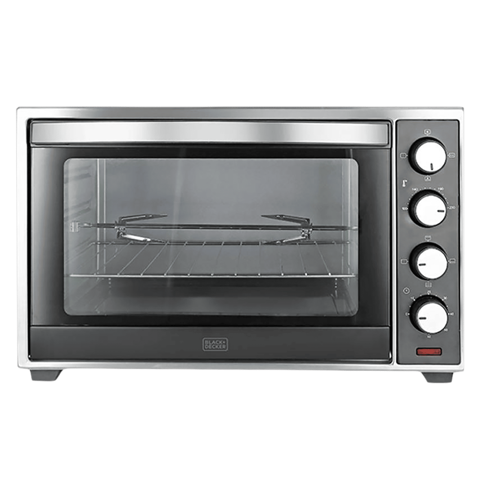 BLACK+DECKER BXTO3001IN 30L Oven Toaster Grill with Motorized Rotisserie (Silver & Grey) BLACK+DECKER BXTO3001IN 30L Oven Toaster Grill with Motorized Rotisserie (Silver & Grey)_1