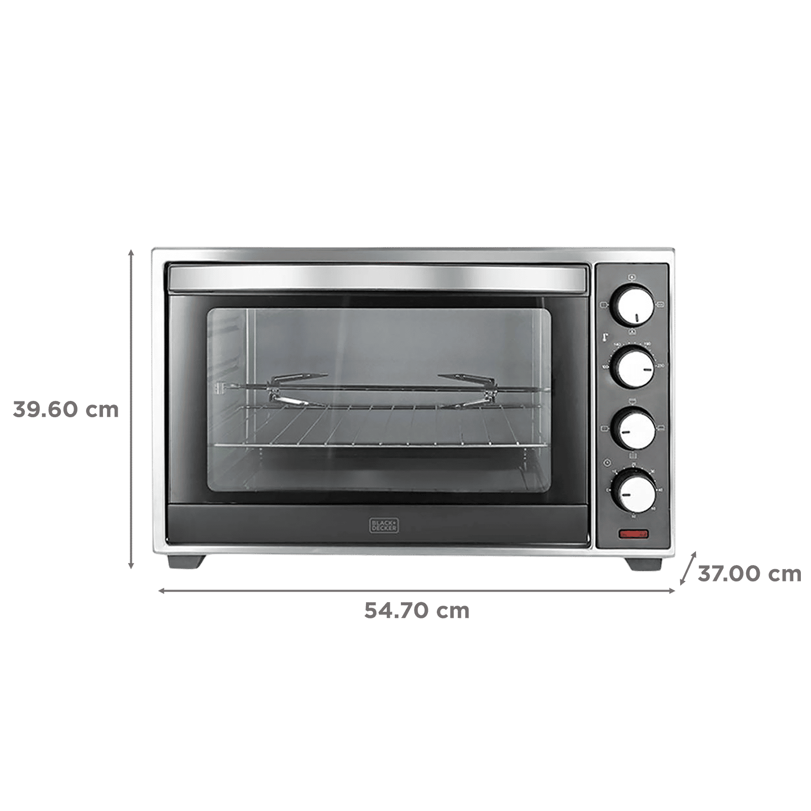 BLACK+DECKER BXTO3001IN 30L Oven Toaster Grill with Motorized Rotisserie (Silver & Grey) BLACK+DECKER BXTO3001IN 30L Oven Toaster Grill with Motorized Rotisserie (Silver & Grey)_2
