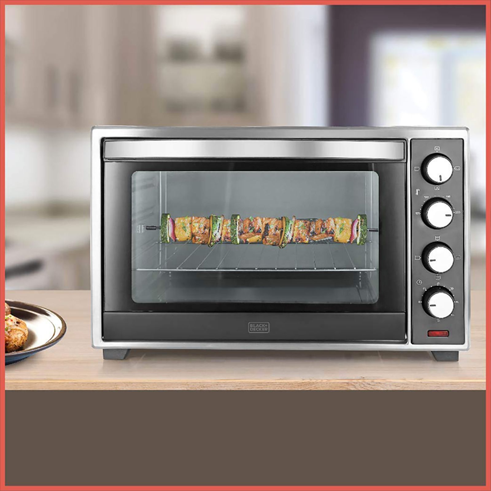 BLACK+DECKER BXTO4801IN 48L Oven Toaster Grill with Rotisserie & Convection Function (Silver & Grey) BLACK+DECKER BXTO4801IN 48L Oven Toaster Grill with Rotisserie & Convection Function (Silver & Grey)_13