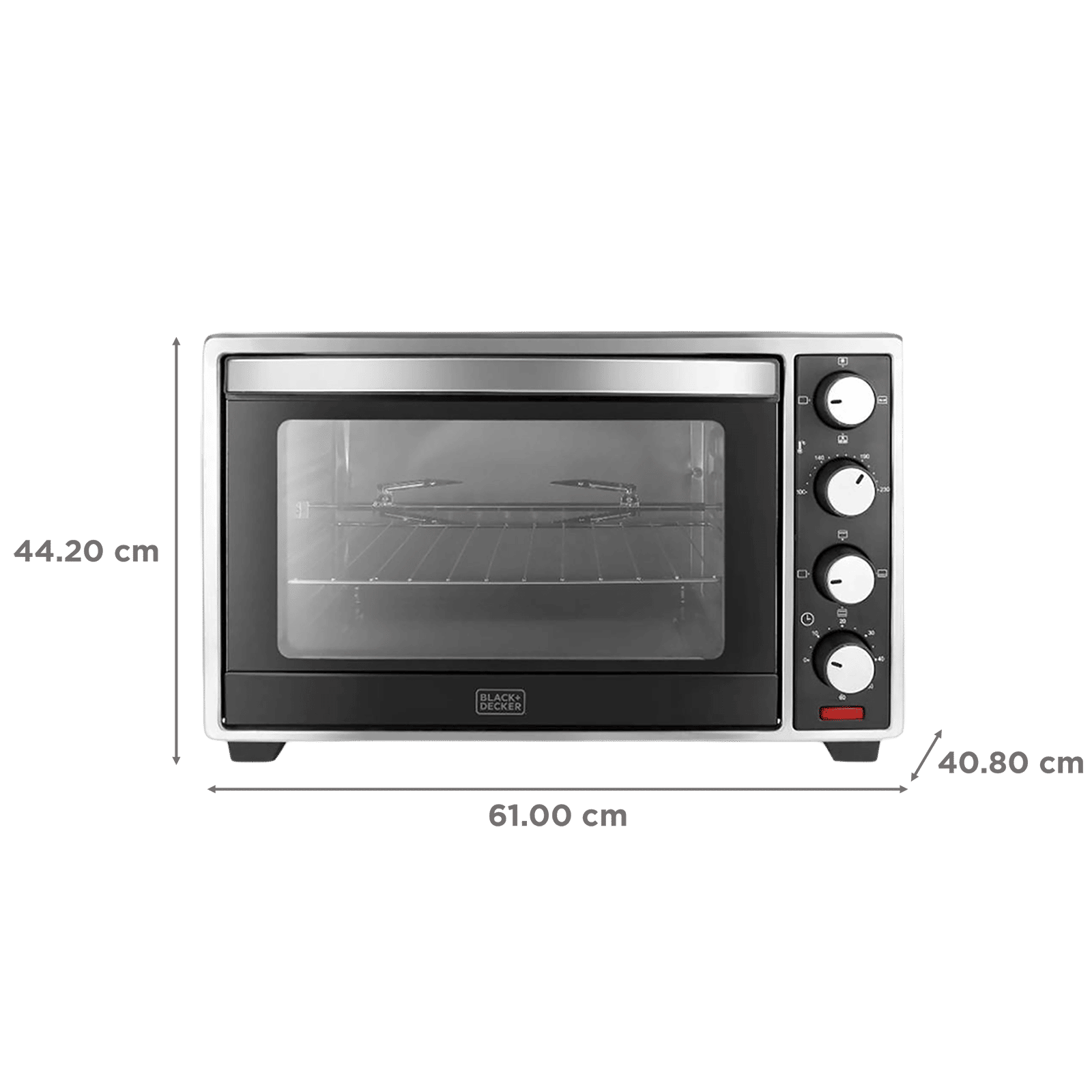 BLACK+DECKER BXTO4801IN 48L Oven Toaster Grill with Rotisserie & Convection Function (Silver & Grey) BLACK+DECKER BXTO4801IN 48L Oven Toaster Grill with Rotisserie & Convection Function (Silver & Grey)_2