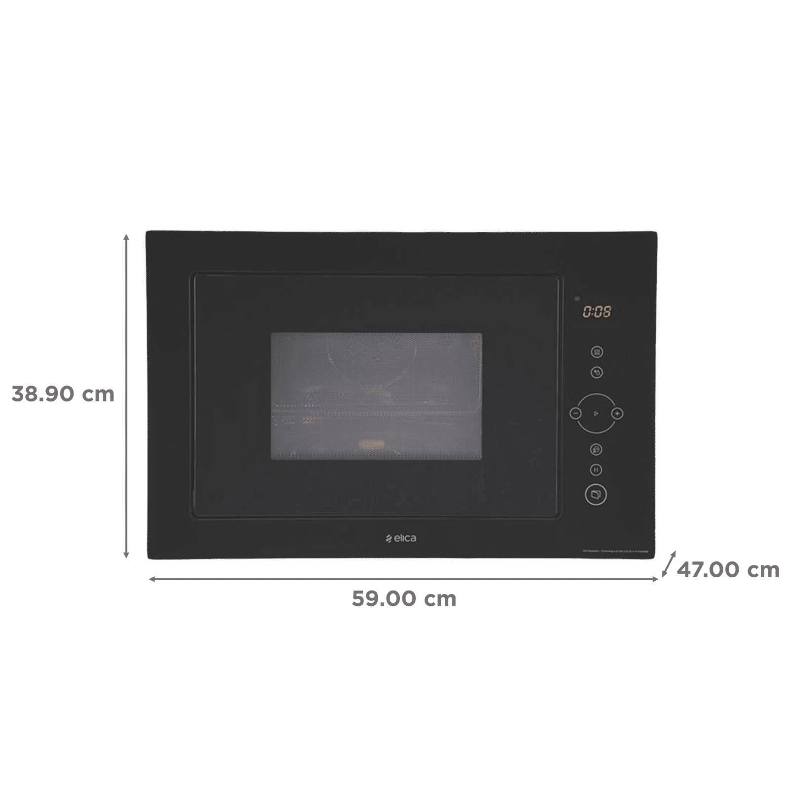 elica Touch BK 28L 60cm Built-in Microwave with 10 Autocook Menus (EPBI MWO 280 TOUCH, Black)_2