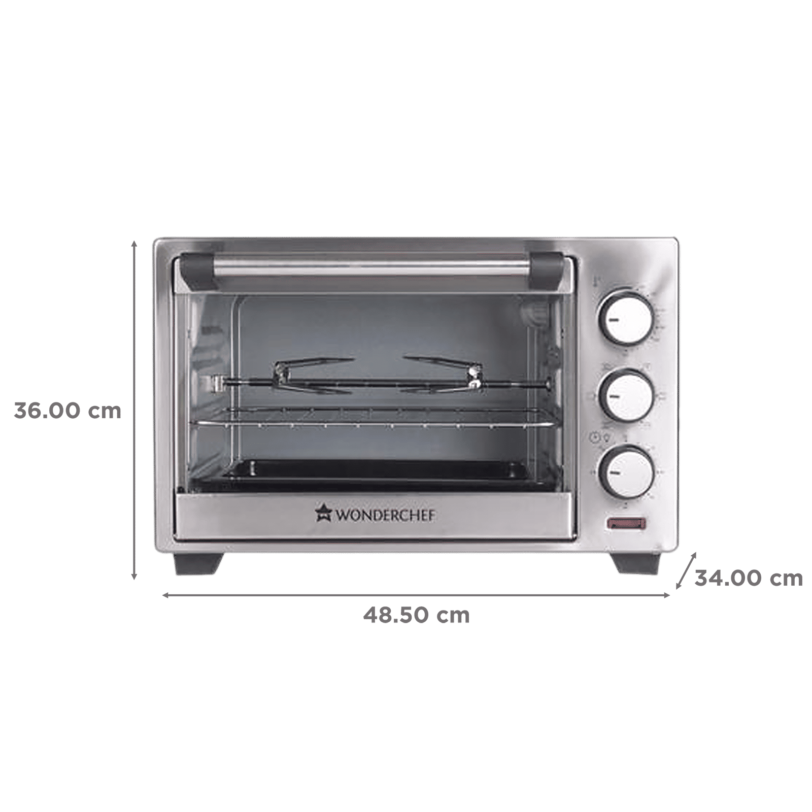 WONDERCHEF 19L Oven Toaster Grill with Rotisserie (Stainless Steel) WONDERCHEF 19L Oven Toaster Grill with Rotisserie (Stainless Steel)_2