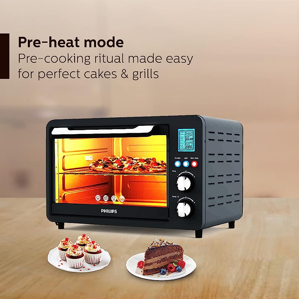 PHILIPS Viva Collection 25L Oven Toaster Grill with Opti Temp Technology (HD6975/00, Anthracite)_15