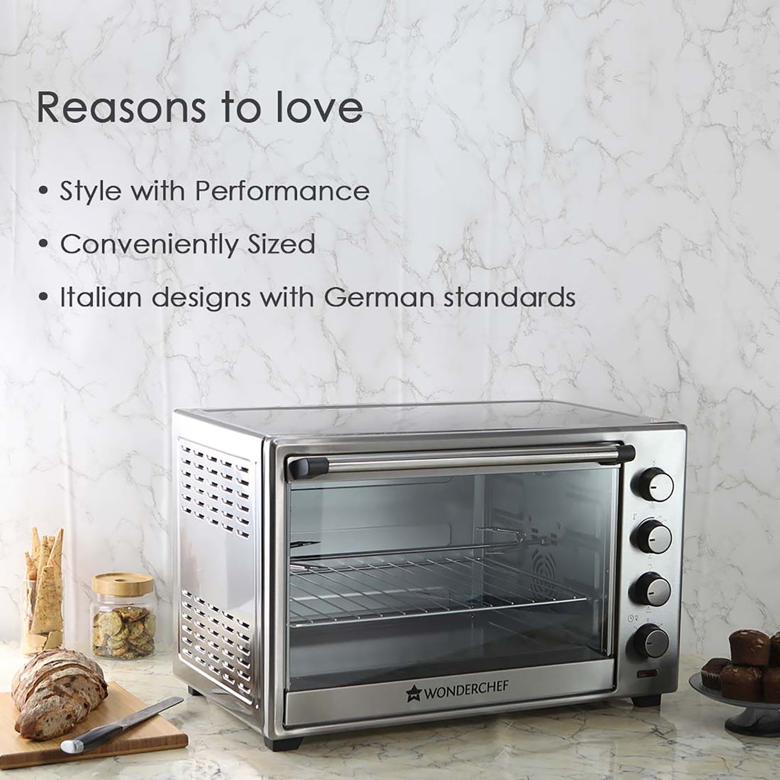 WONDERCHEF 48L Oven Toaster Grill with Motorized Rotisserie (Stainless Steel) WONDERCHEF 48L Oven Toaster Grill with Motorized Rotisserie (Stainless Steel)_14