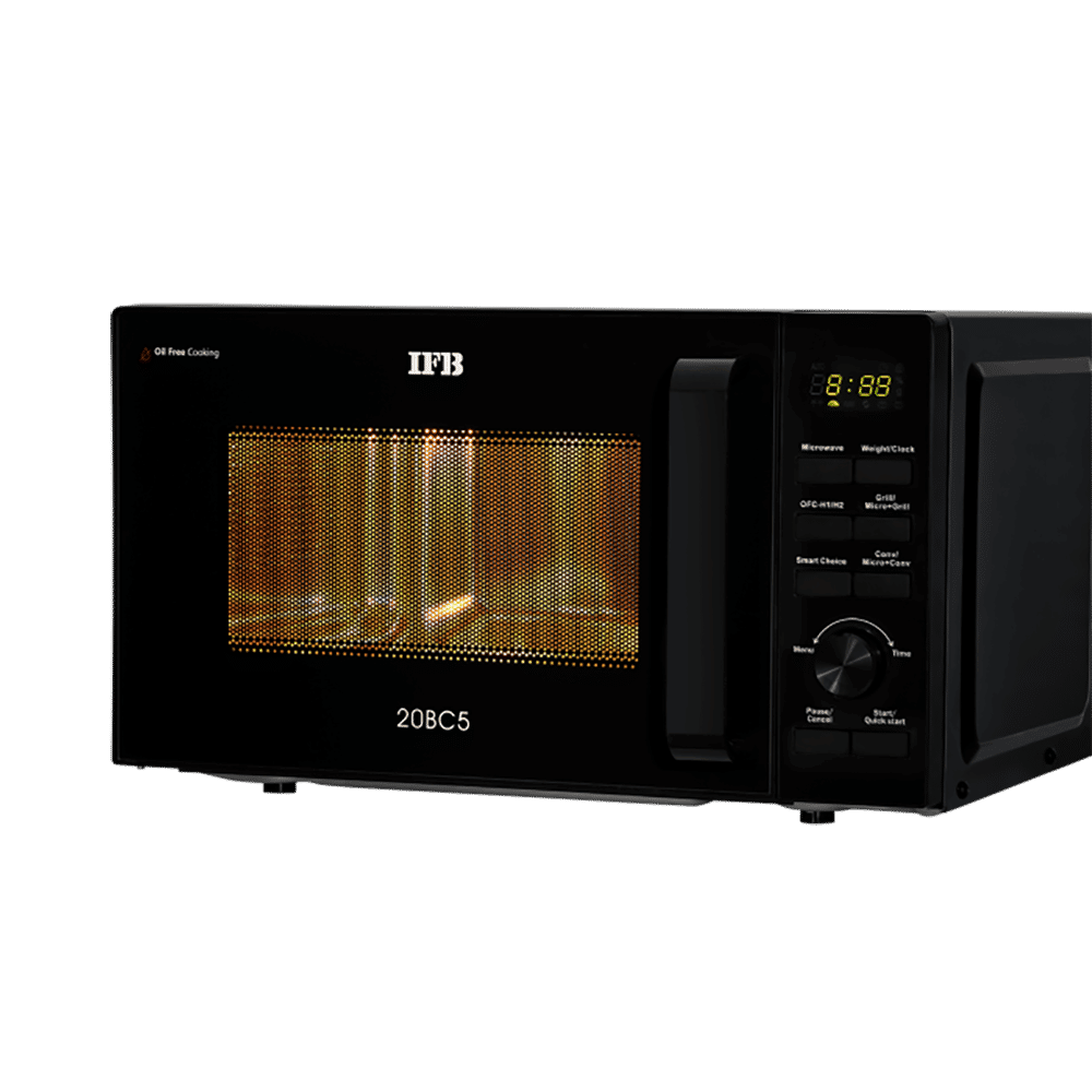 IFB 20BC5 20L Inverter Convection Microwave Oven with 71 Autocook Menus (Black)_1
