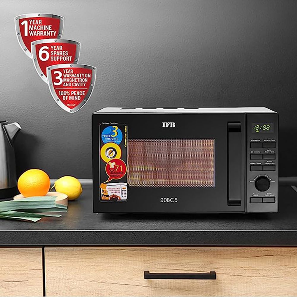 IFB 20BC5 20L Inverter Convection Microwave Oven with 71 Autocook Menus (Black)_8
