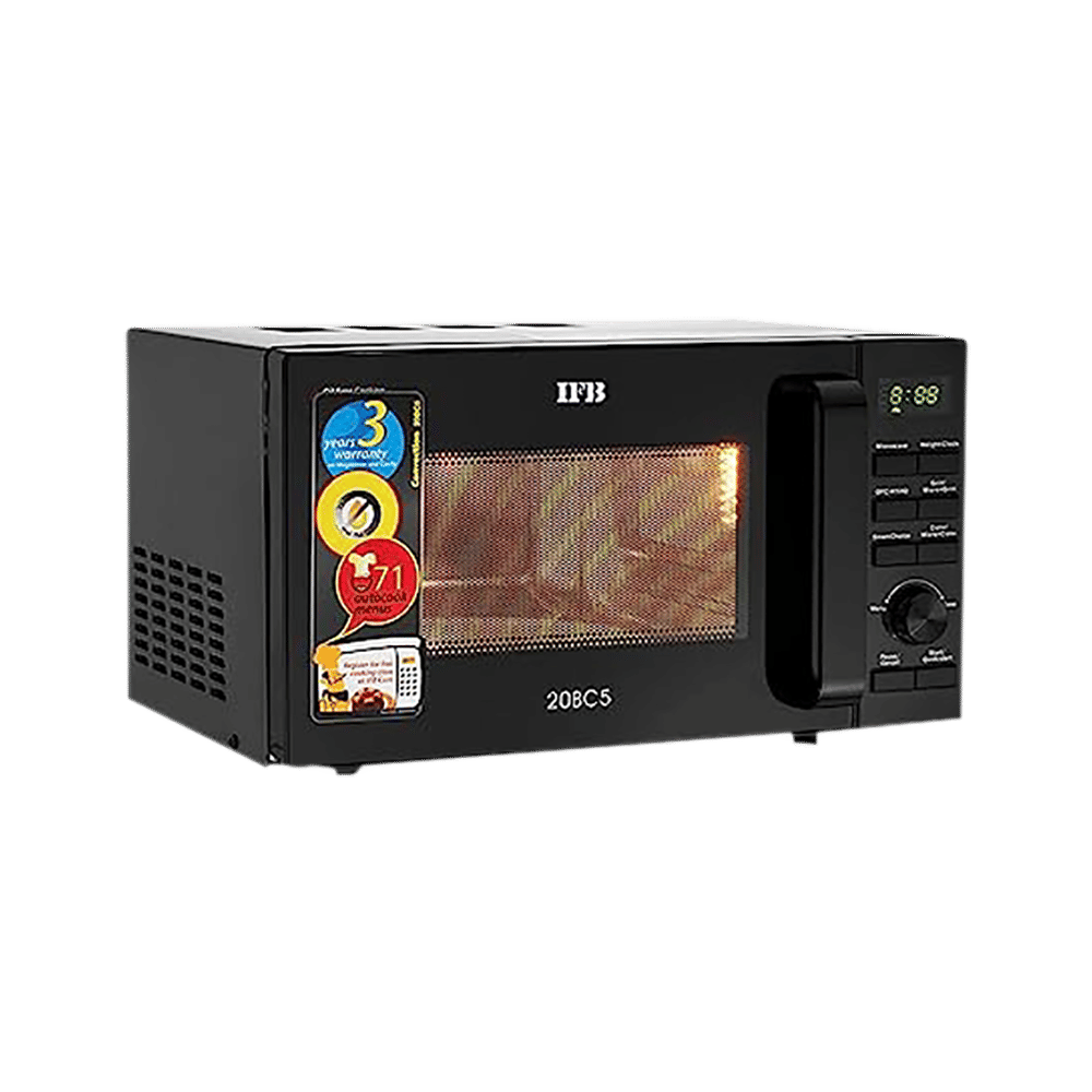 IFB 20BC5 20L Inverter Convection Microwave Oven with 71 Autocook Menus (Black)_9