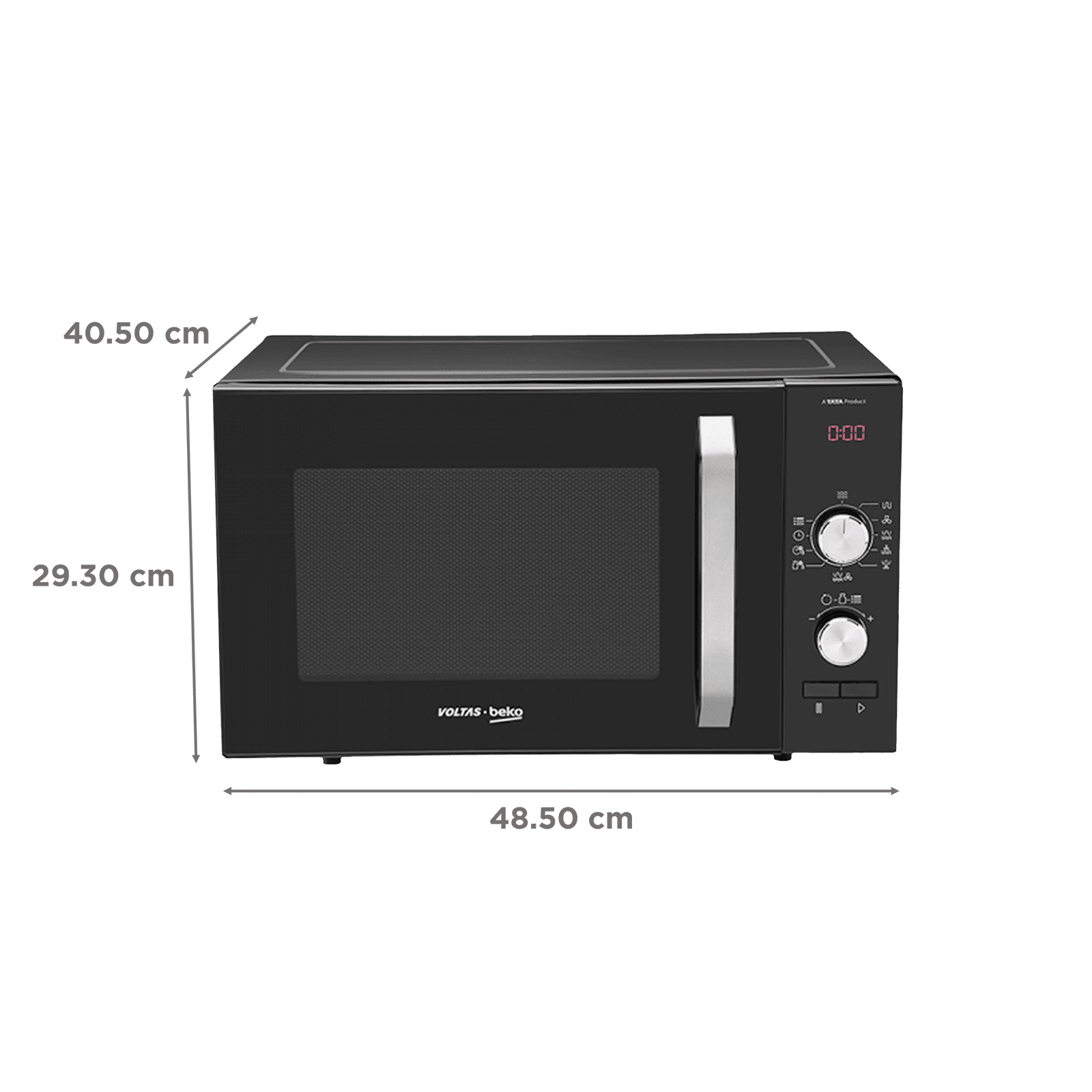 VOLTAS beko MC23BD 23L Convection Microwave Oven with 50 Auto Menu (Black)_2