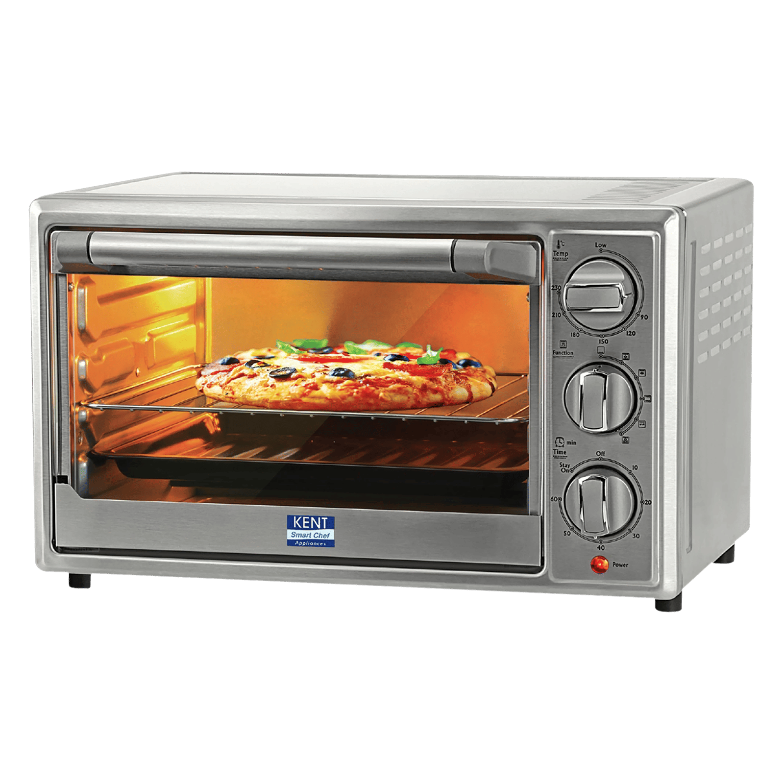 KENT 16041 30L Oven Toaster Grill with Rotisserie & Convection Function (Silver) KENT 16041 30L Oven Toaster Grill with Rotisserie & Convection Function (Silver)_1