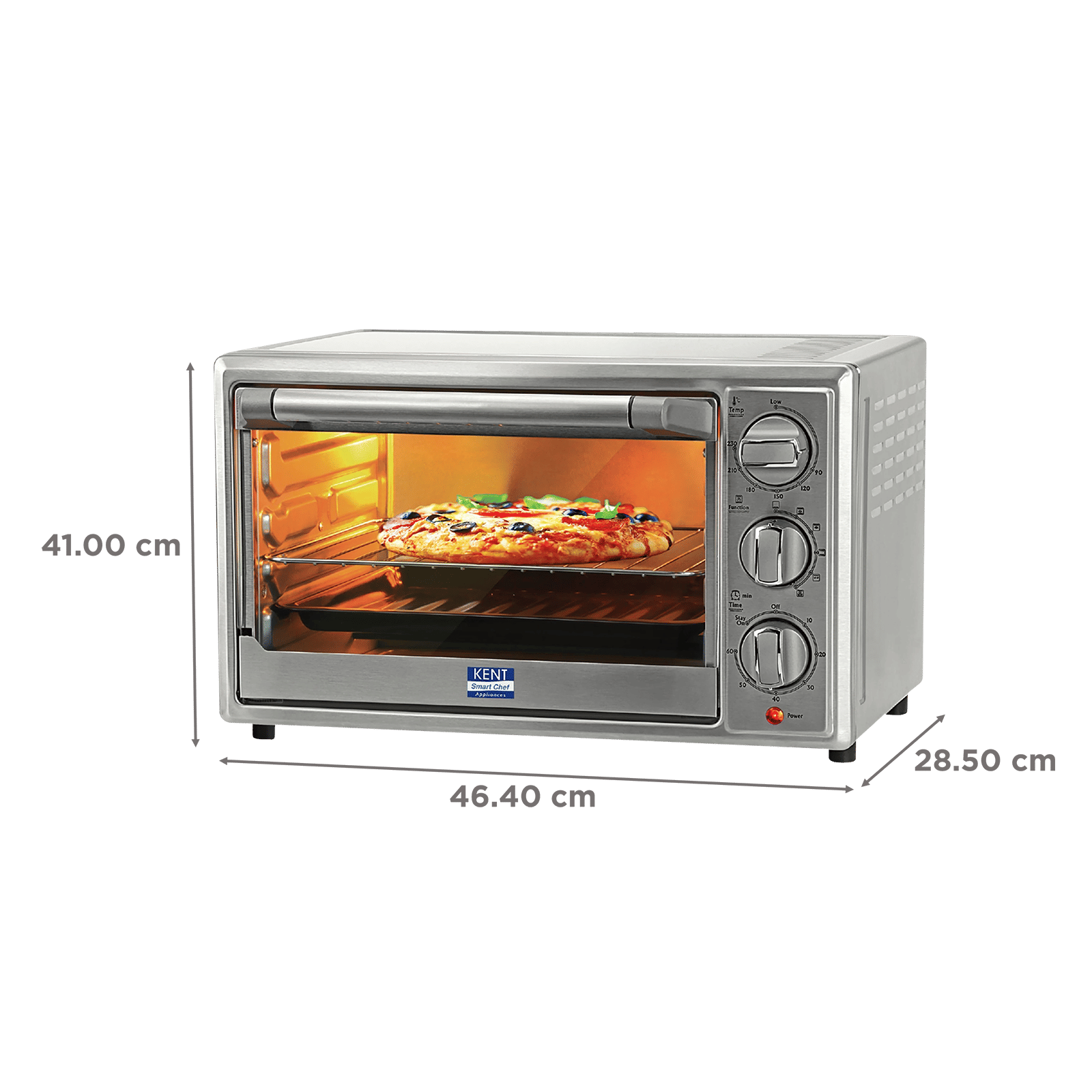 KENT 16041 30L Oven Toaster Grill with Rotisserie & Convection Function (Silver) KENT 16041 30L Oven Toaster Grill with Rotisserie & Convection Function (Silver)_2