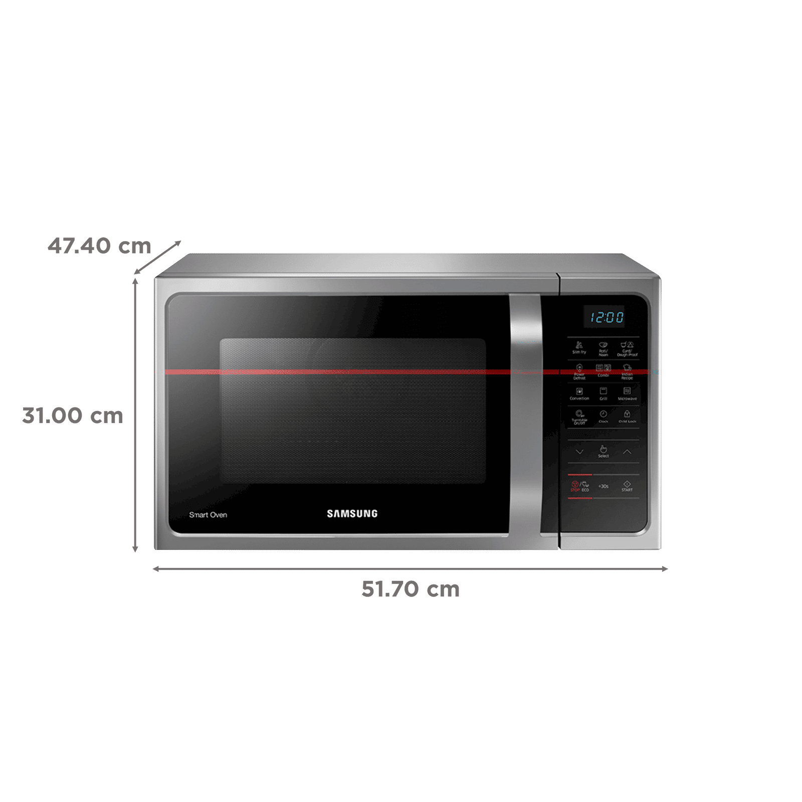 SAMSUNG 28L Convection Microwave Oven with SlimFry Technology (Silver) SAMSUNG 28L Convection Microwave Oven with SlimFry Technology (Silver)_2