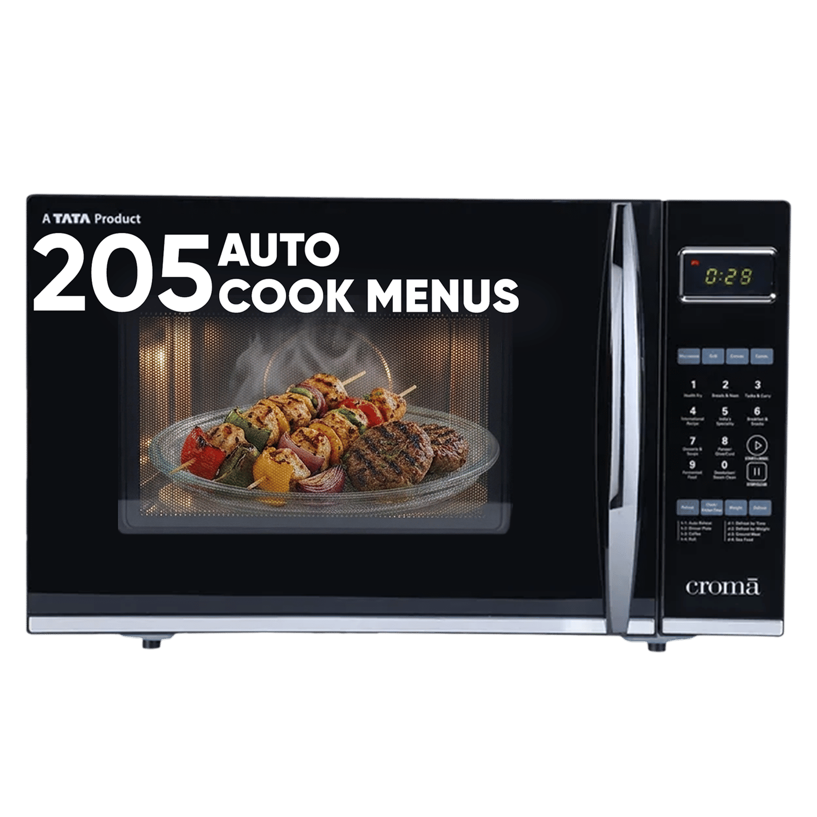 Croma 30L Convection Microwave Oven with 305 Autocook Menu (CRAM0152, Black) Croma 30L Convection Microwave Oven with 305 Autocook Menu (CRAM0152, Black)_1