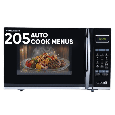 Croma 30L Convection Microwave Oven with 305 Autocook Menu (CRAM0152, Black)