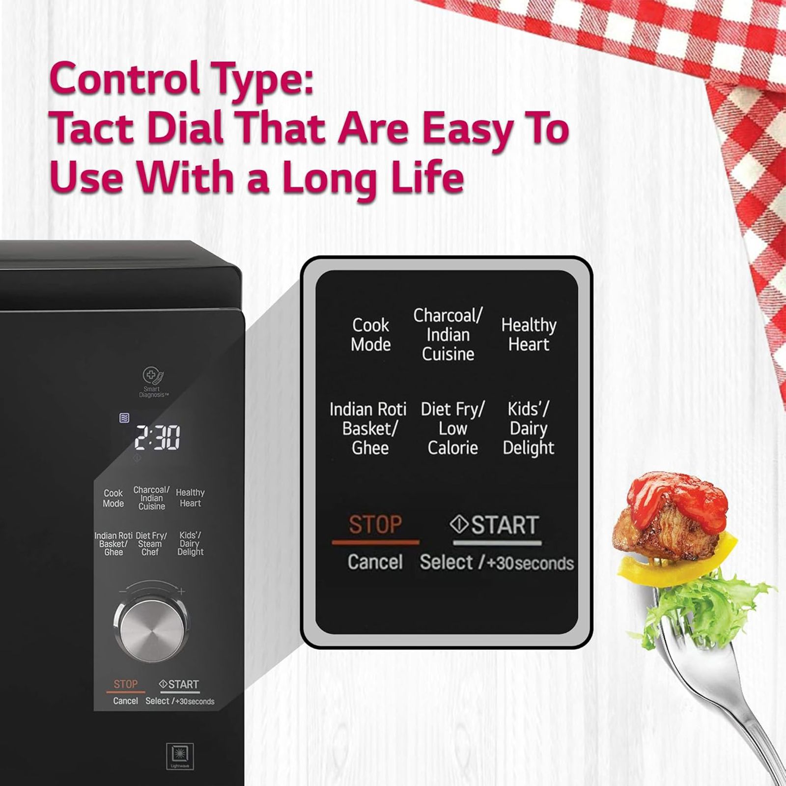 LG 32L Convection Microwave Oven with Charcoal Technology (MJEN326SF.DBKQILN, Black) LG 32L Convection Microwave Oven with Charcoal Technology (MJEN326SF.DBKQILN, Black)_12