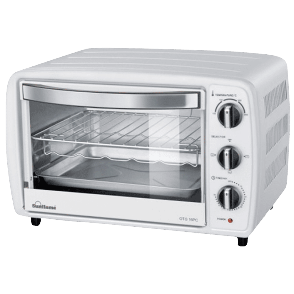 Sunflame 16 PC 16L Oven Toaster Grill with Thermostatic Temperature Control Function (White) Sunflame 16 PC 16L Oven Toaster Grill with Thermostatic Temperature Control Function (White)_1