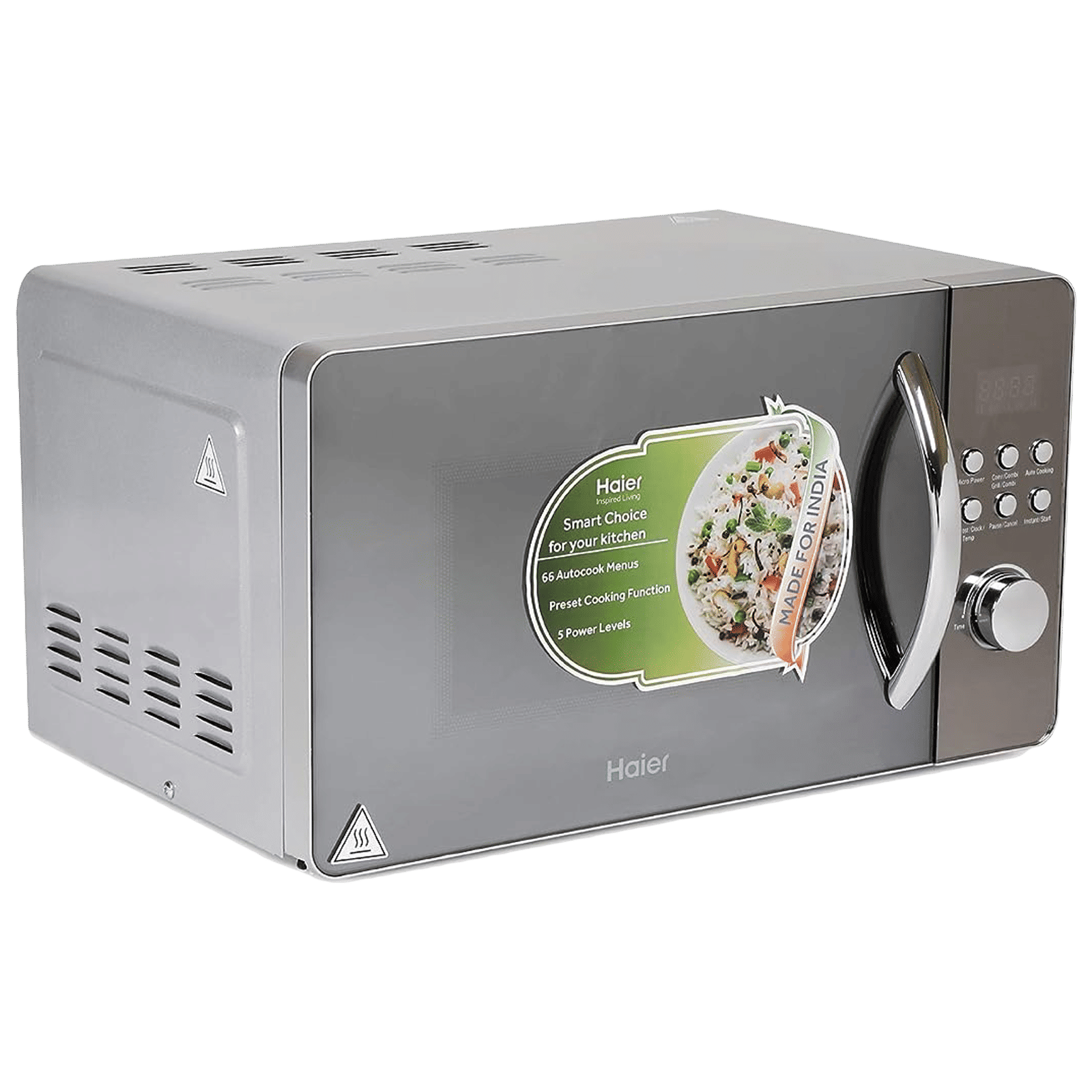 Haier 20L Convection Microwave Oven with 66 Autocook Menu (HIL2001CSPH, Silver) Haier 20L Convection Microwave Oven with 66 Autocook Menu (HIL2001CSPH, Silver)_6