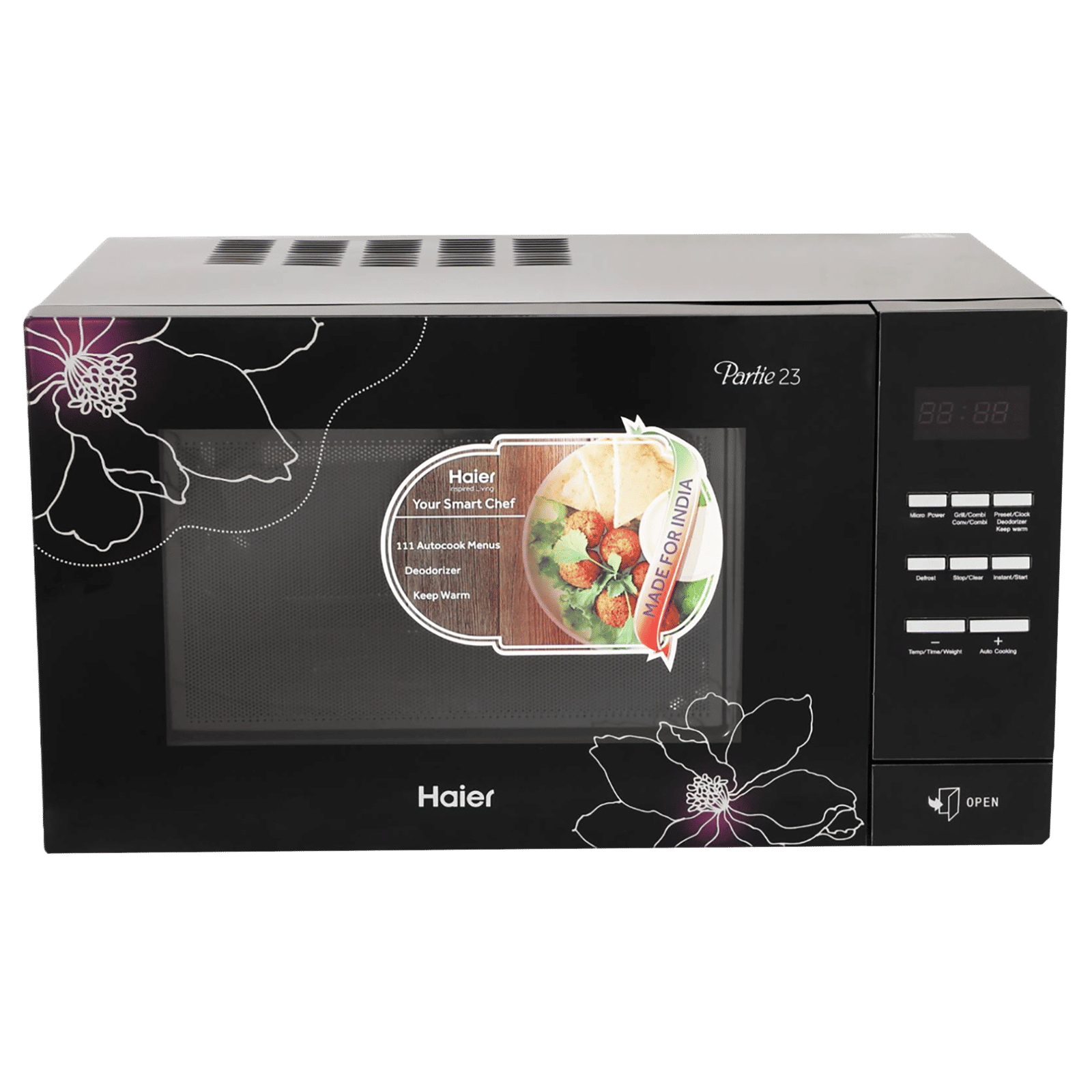 Haier 23L Convection Microwave Oven with 111 Autocook Menus (Black) Haier 23L Convection Microwave Oven with 111 Autocook Menus (Black)_1