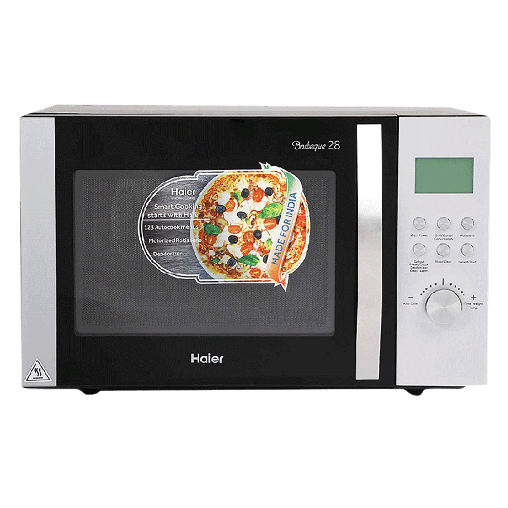 Haier 28L Convection Microwave Oven with 123 Autocook Menus (Black)_1