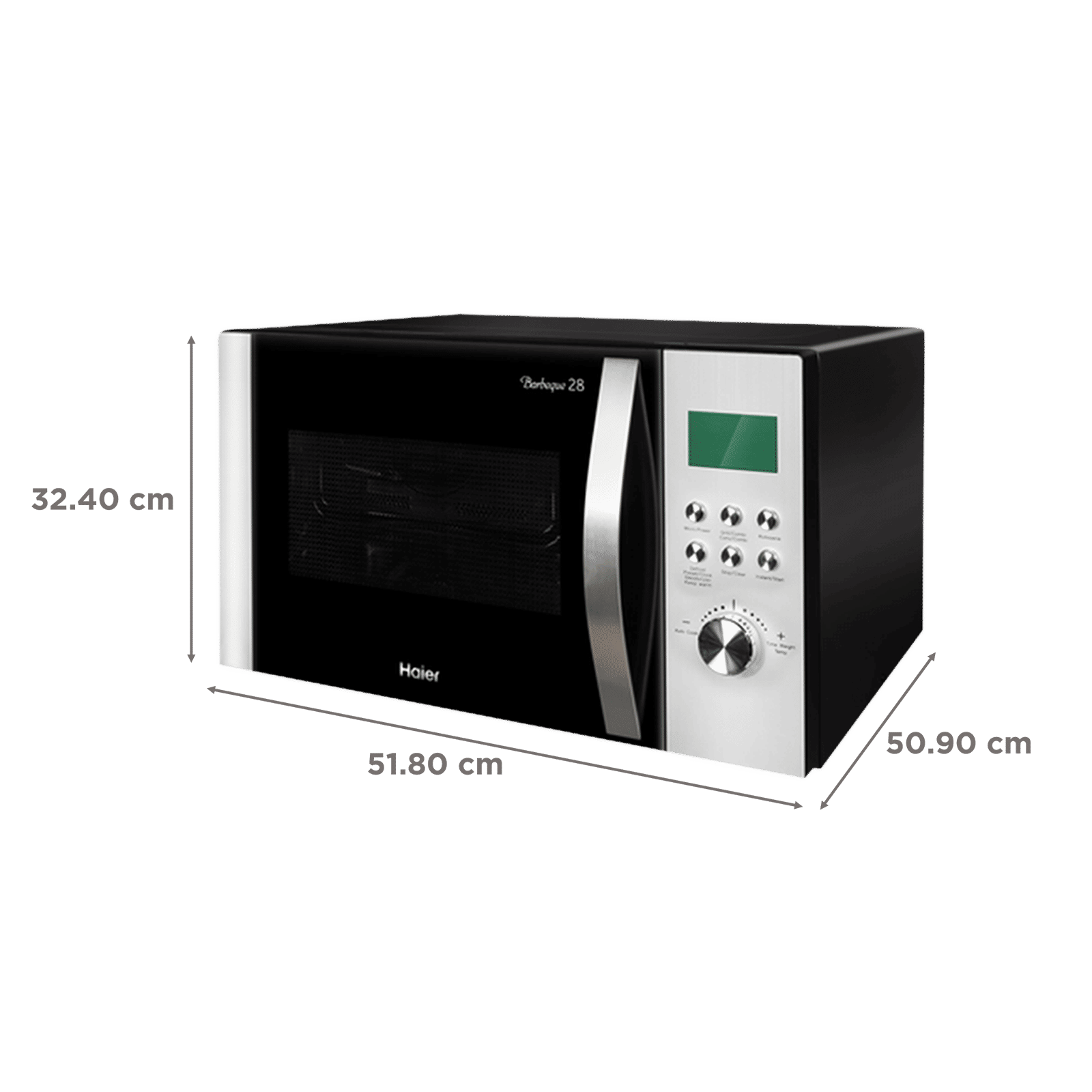 Haier 28L Convection Microwave Oven with 123 Autocook Menus (Black)_2