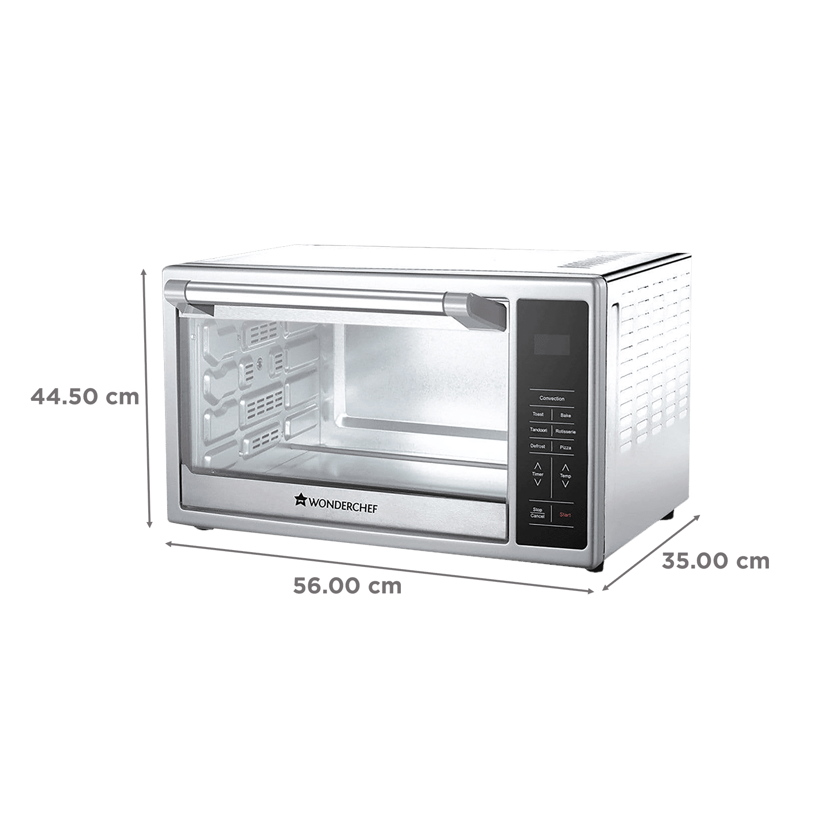 WONDERCHEF Prato 30L Oven Toaster Grill with Rotisserie (63153100, Silver) WONDERCHEF Prato 30L Oven Toaster Grill with Rotisserie (63153100, Silver)_2