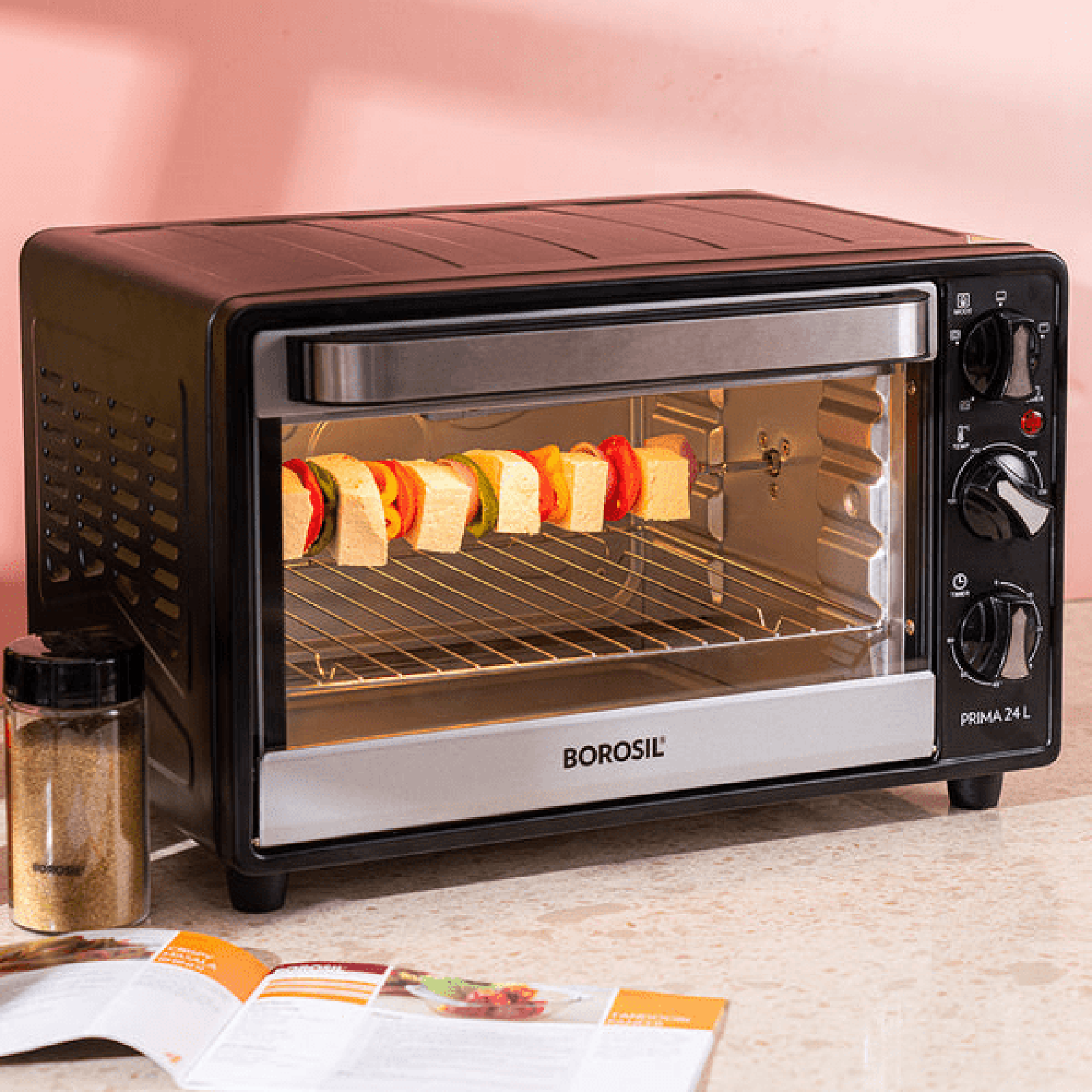 BOROSIL Prima 42L Oven Toaster Grill with Motorized Rotisserie (Silver) BOROSIL Prima 42L Oven Toaster Grill with Motorized Rotisserie (Silver)_16