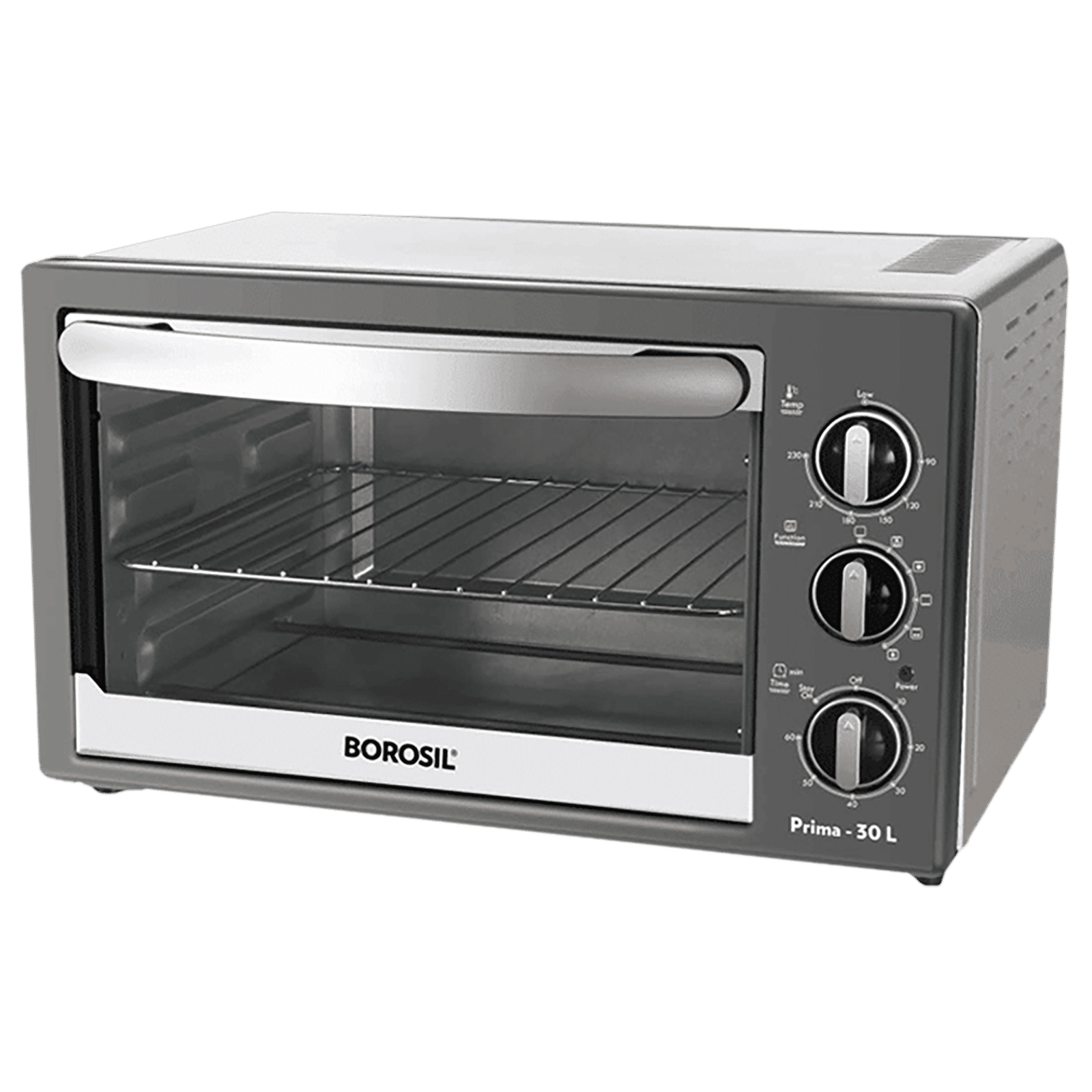 BOROSIL Prima 30L Oven Toaster Grill with Motorized Rotisserie (Silver)_5