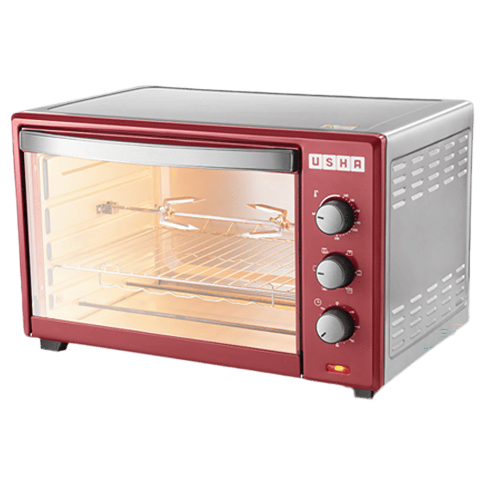 USHA 42L Oven Toaster Grill with Convection Technology (Stainless Steel & Wine)_7